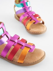 Rainbow Leather Gladiator Sandals - Image 4 of 8