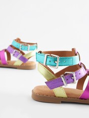 Rainbow Leather Gladiator Sandals - Image 6 of 8