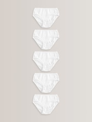 White Lace Briefs 5 Pack (1.5-16yrs) - Image 1 of 3