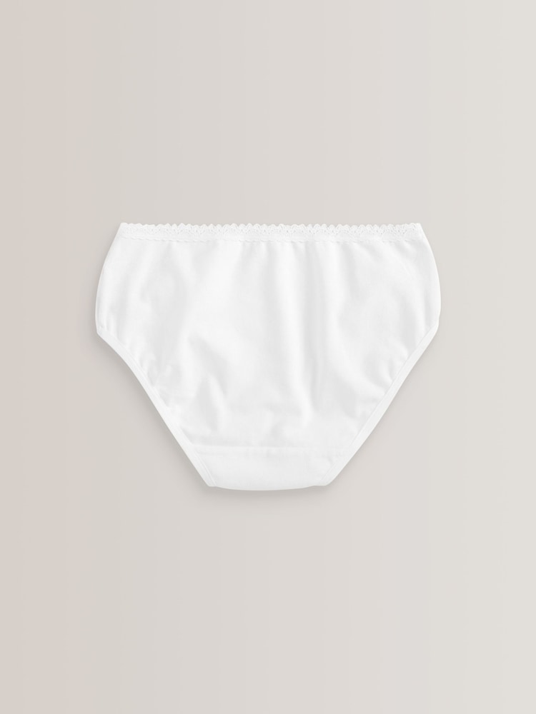White Lace Briefs 5 Pack (1.5-16yrs) - Image 3 of 3