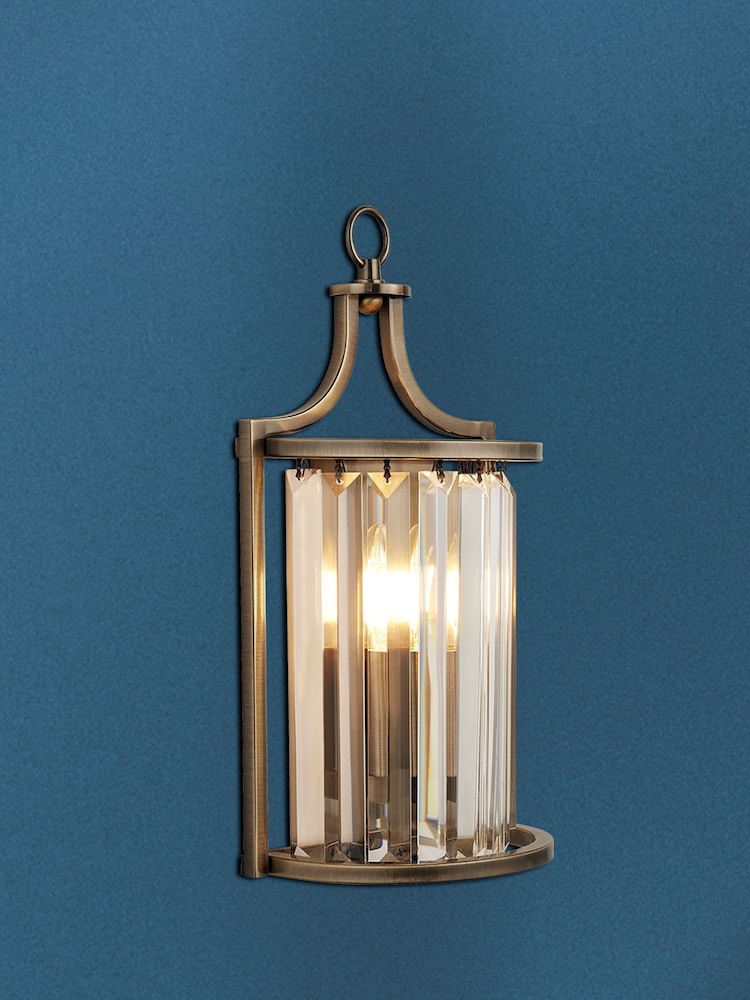 Searchlight Brass Hermione Antique Wall Light - Image 1 of 3