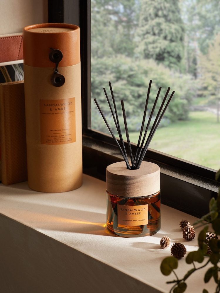 Bronx Sandalwood & Amber Fragranced 100ml Reed Diffuser - Image 1 of 4