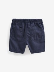 Navy Plain Pull-On Shorts (3mths-7yrs) - Image 2 of 2
