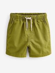 Olive Green Plain Pull-On Shorts (3mths-7yrs) - Image 4 of 5
