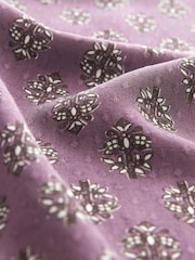 Purple Woodblock Print Short Sleeve T-Shirt - Image 7 of 7