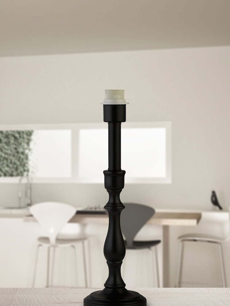 Searchlight Black Wren Candlestick Base - Image 1 of 4