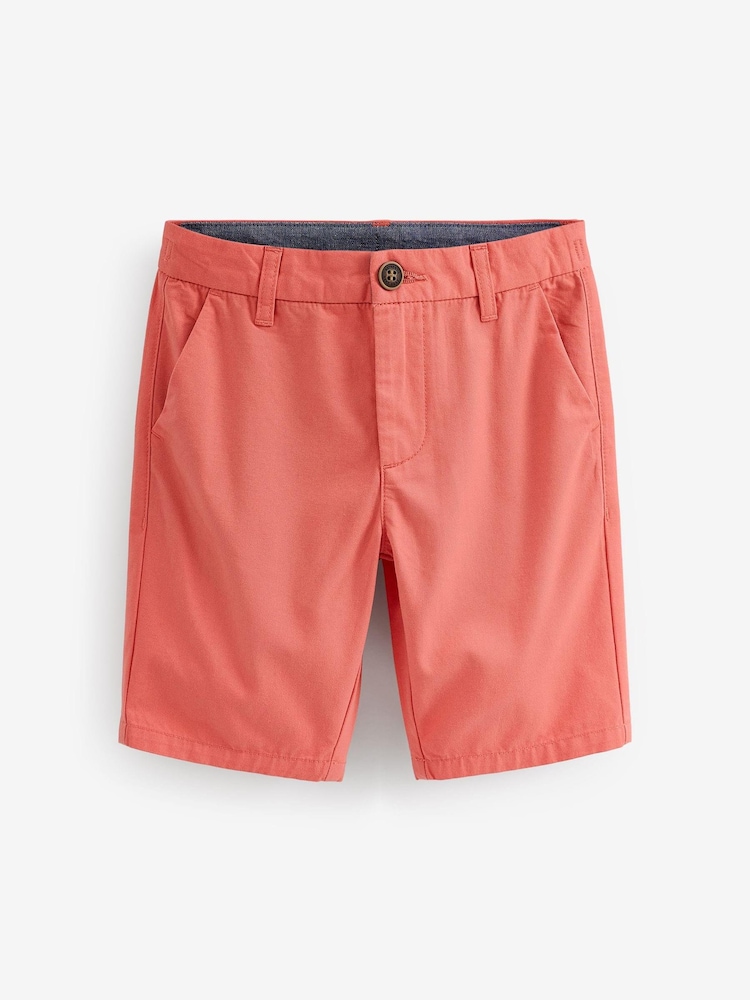 Coral Pink Chino Shorts (3-16yrs) - Image 1 of 2