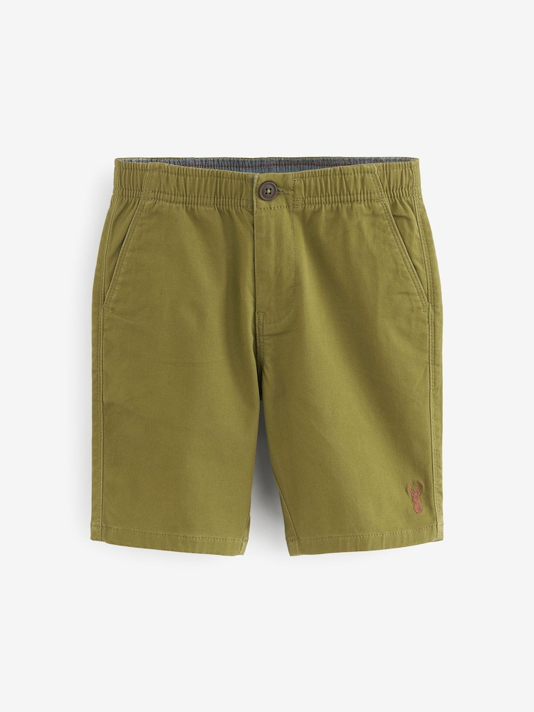 Olive Green Pull-On Chino Shorts (3-16yrs) - Image 1 of 2