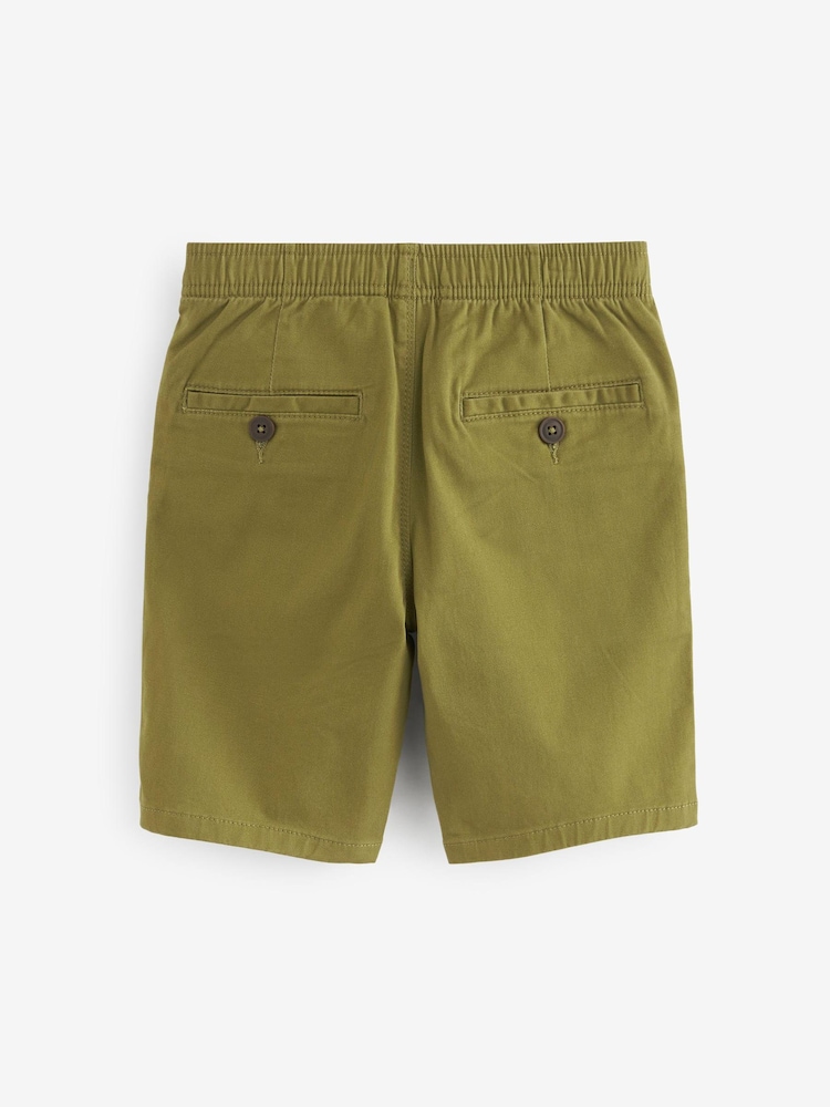 Olive Green Pull-On Chino Shorts (3-16yrs) - Image 2 of 2