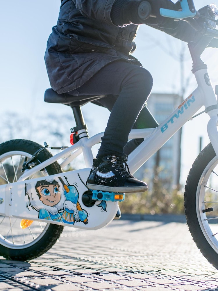 Decathlon White 16 Inch Kids Bike Inuit 100 4-6 Years - Image 2 of 5