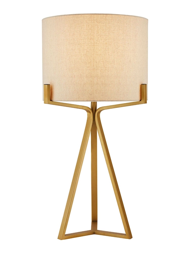 Village At Home Gold Brushed Clifford Table Lamp - Image 2 of 2