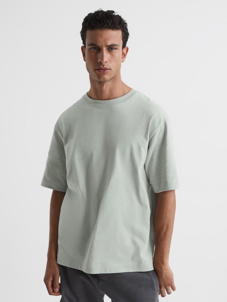 Reiss Rosemary Tate Garment-Dye Relaxed Fit T-shirt - Image 1 of 6