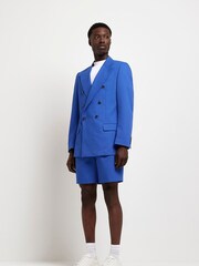 River Island Blue Bright DB2 Notch Bright Suit: Jacket - Image 2 of 4