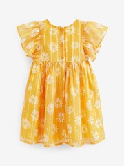 Żółty w stokrotki - Sukienka z błyszczącym nadrukiem (3 mies. –8 lat) - Obraz 6 z 6
