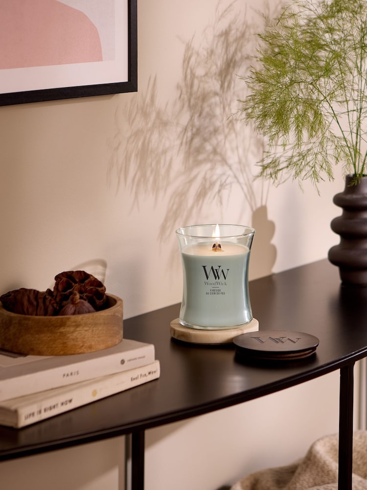 Woodwick Grey Medium Hourglass 1 Wick Candle - Image 2 of 4 Woodwick Grey Medium Hourglass 1 Wick Candle - Image 2 of 4
