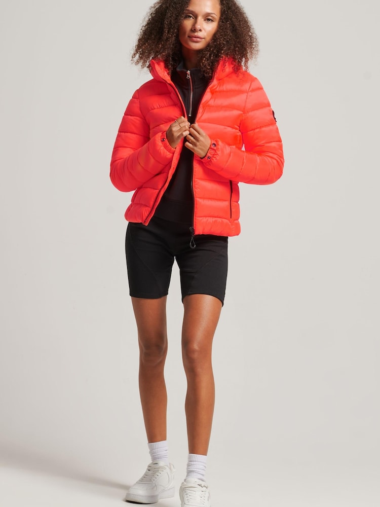 Superdry Pink Classic Fuji Puffer Jacket - Image 2 of 3