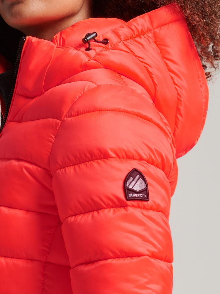 Superdry Pink Classic Fuji Puffer Jacket - Image 3 of 3