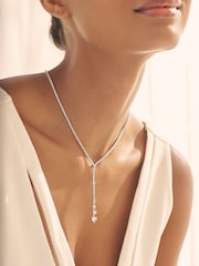 Silver ton - Cupchain Y Halsband - Bild 1 av 5
