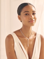 Silver ton - Cupchain Y Halsband - Bild 2 av 5