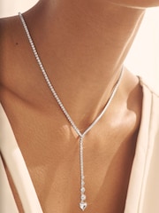 Silver ton - Cupchain Y Halsband - Bild 3 av 5