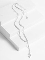 Silver ton - Cupchain Y Halsband - Bild 4 av 5