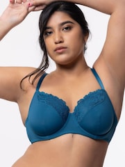 Dorina Curves Kelsea Eco Unwattierte Bügel-BHs, Petrolblau/Rosa, 2er-Pack - Bild 16 von 17