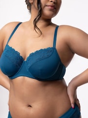 Dorina Curves Kelsea Eco Unwattierte Bügel-BHs, Petrolblau/Rosa, 2er-Pack - Bild 17 von 17