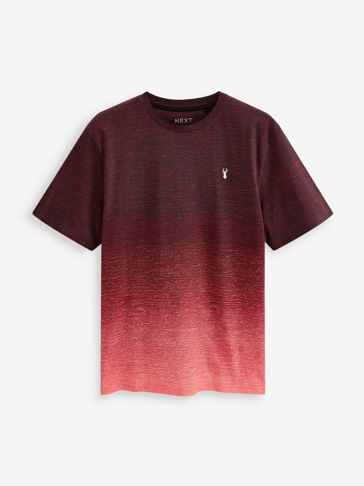 Coral Red Stag Dip Dye T-Shirt - Image 5 of 5