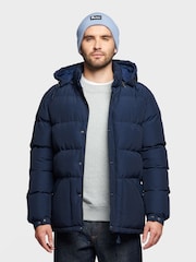 Penfield Blue Contrast Puffer Coat - Image 1 of 9