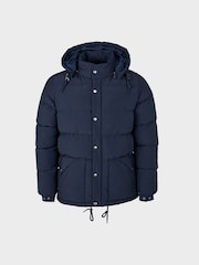 Penfield Blue Contrast Puffer Coat - Image 7 of 9