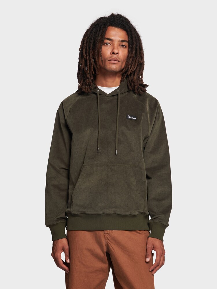 Penfield Green Corduroy Hooded Sweatshirt - Image 1 of 7