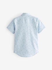 Blue Printed Oxford Shirt (3-16yrs) - Image 2 of 2