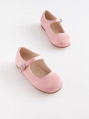Pink Stain Resistant Satin Wide Fit (G) Bridesmaid Collection Mary Jane Occasion Shoes - Image 1 of 3