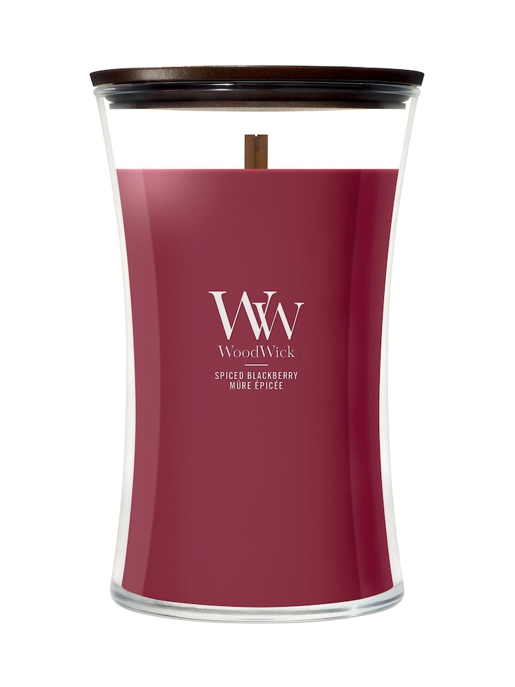Woodwick Red Medium Hourglass 1 Wick Large Candle - Image 1 of 1