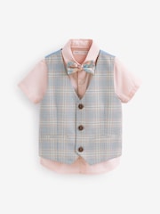 Gris - Ensemble gilet, chemise et nœud papillon (3 mois-9 ans) - Image 1 of 3