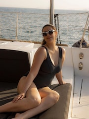 Dorina Saint Tropez Black Eco Shaping Swimsuit - Image 1 of 9