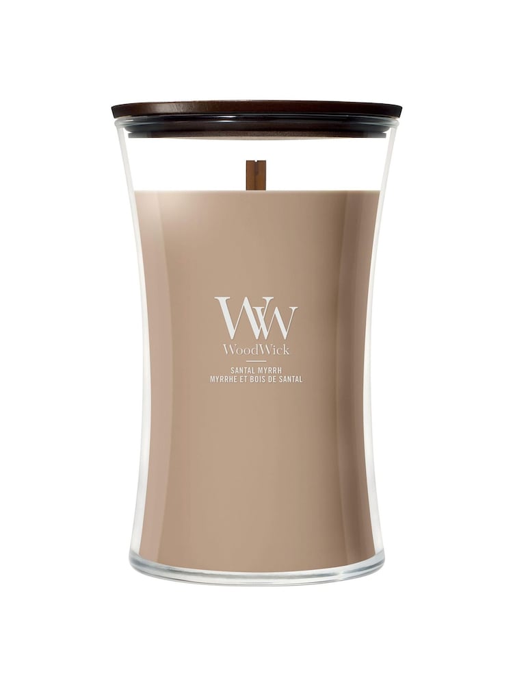 Woodwick Beige Medium Hourglass 1 Wick Large Candle - Image 1 of 1 Woodwick Beige Medium Hourglass 1 Wick Large Candle - Image 1 of 1