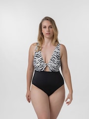 Dorina Burdine Black Eco Non Padded Tummy Control Swimsuit - Image 1 of 6