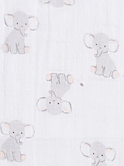 aden + anais White Essentials Muslin Comforter Security Safari 100% Cotton Blankets 2 Pack - Image 2 of 4