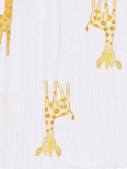 aden + anais White Essentials Muslin Comforter Security Safari 100% Cotton Blankets 2 Pack - Image 3 of 4