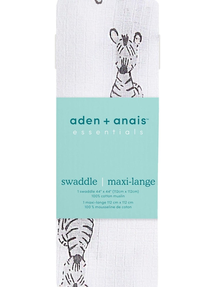 aden + anais White Essentials Muslin 100% Cotton Blanket - Image 1 of 4