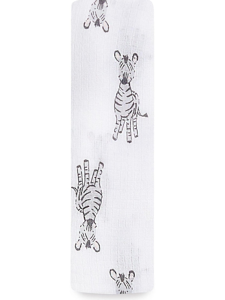 aden + anais White Essentials Muslin 100% Cotton Blanket - Image 2 of 4