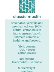 aden + anais White Essentials Muslin 100% Cotton Blanket - Image 3 of 4