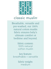 Aden & Anais Natural History Essentials Muslin 100% Cotton Blankets 4 Pack - Image 5 of 8