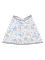 aden + anais White Essentials 100% Cotton Muslin History Baby Burpy Bib - Image 3 of 6