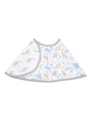 aden + anais White Essentials 100% Cotton Muslin History Baby Burpy Bib - Image 4 of 6