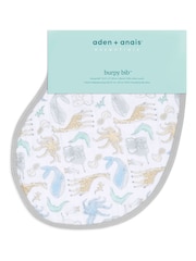 aden + anais White Essentials 100% Cotton Muslin History Baby Burpy Bib - Image 5 of 6