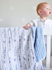 aden + anais Blue Rising Star Dream 100% Cotton Muslin Blanket - Image 1 of 6