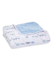 aden + anais Blue Rising Star Dream 100% Cotton Muslin Blanket - Image 3 of 6