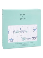 aden + anais Blue Rising Star Dream 100% Cotton Muslin Blanket - Image 4 of 6